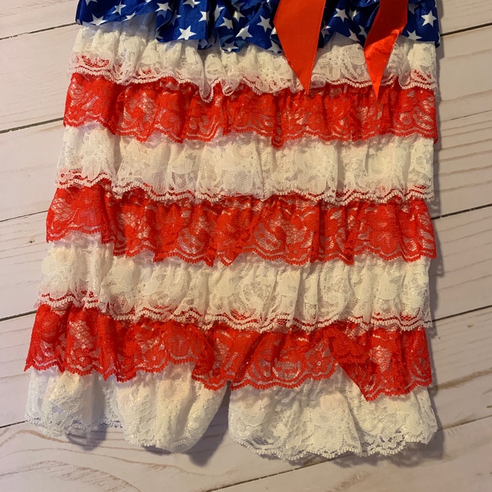 Patriotic Ruffle Romper - Picture 3 of 4